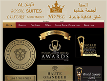 Tablet Screenshot of alsafaroyalsuites.com